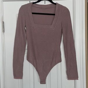 Free People Long Sleeve Knit Bodysuit
